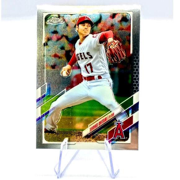 2021 Topps Chrome - Shohei Ohtani Los Angeles Angels #159 - Picture 9 of 11